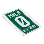 Mile 0 Key West Florida  verkeersbord Magneet (Rechterzijde)
