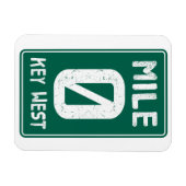 Mile 0 Key West Florida  verkeersbord Magneet (Horizontaal)