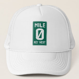 Mile 0 Key West Florida  verkeersbord Trucker Pet