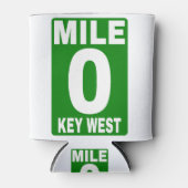 Mile 0 Key West Road Sign. Blikjeskoeler (Voorkant)