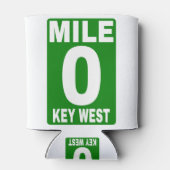 Mile 0 Key West Road Sign. Blikjeskoeler (Achterkant)