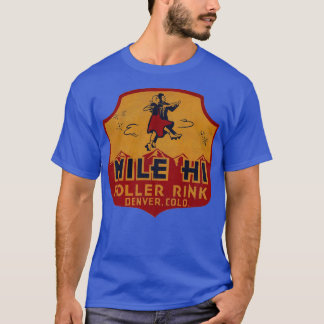 Mile Hi Roller Rink Defunct Skating Club T-shirt