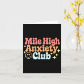Mile High Anxiety Club Funny Design  Kaart (Gele Bloem)
