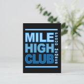 Mile High Club briefkaart (Staand voorkant)