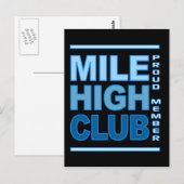 Mile High Club briefkaart (Voorkant / Achterkant)