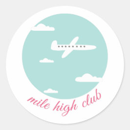 Mile High Club Ronde Sticker