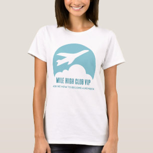 Mile High Club VIP Girls Trip Grappig Vliegtuig T-shirt