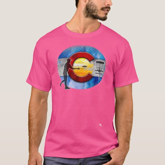 Mile High Colorado Disc Golf T-shirt (Voorkant)