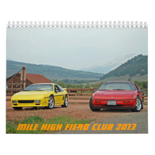 Mile High Fiero Club 2013 Kalender