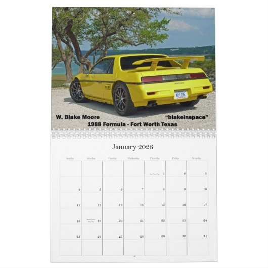 Mile High Fieros 2012 Kalender (Jan 2026)