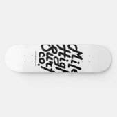 Mile High Surf Co. Dirty Script Persoonlijk Skateboard (Horizontaal)