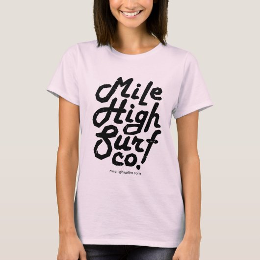 Mile High Surf Co. Script T-shirt (Voorkant)