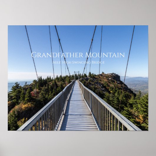 Mile High Swinging Bridge Poster (Voorkant)
