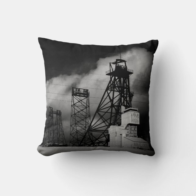 Mile, hoge, dunne katoenen Sierkussen (Voorkant)