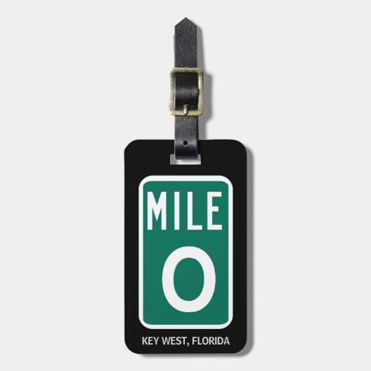 Mile Marker 0 Key West, FL Bagagelabel (Voorkant verticaal)