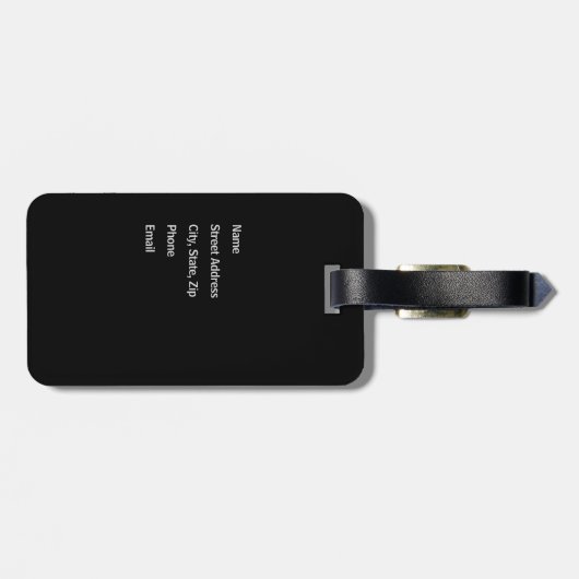 Mile Marker 0 Key West, FL Bagagelabel (Achterkant horizontaal)