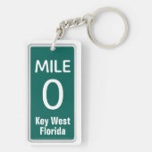 Mile Marker 0 Key West, FL Sleutelhanger (achterkant)