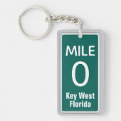 Mile Marker 0 Key West, FL Sleutelhanger (Voorkant)