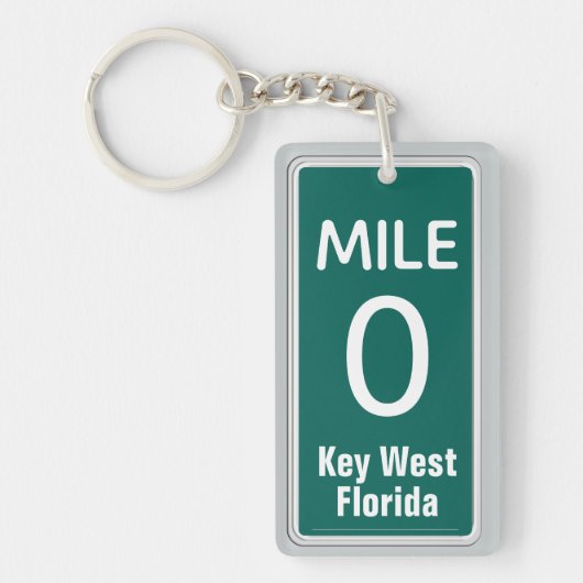Mile Marker 0 Key West, FL Sleutelhanger (Voorkant)