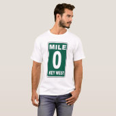 "Mile Marker 0" Key West T-shirt (Voorkant volledig)