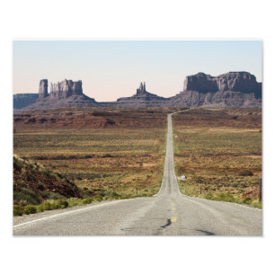 Mile Marker 13 Utah Highway Monument Valley Foto Afdruk