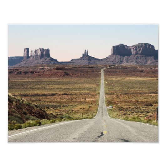 Mile Marker 13 Utah Highway Monument Valley Foto Afdruk (Voorkant)
