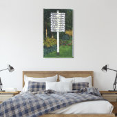 Mile Marker Sign Post Canvas Afdruk (Insitu (Slaapkamer))