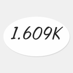Mile Sticker