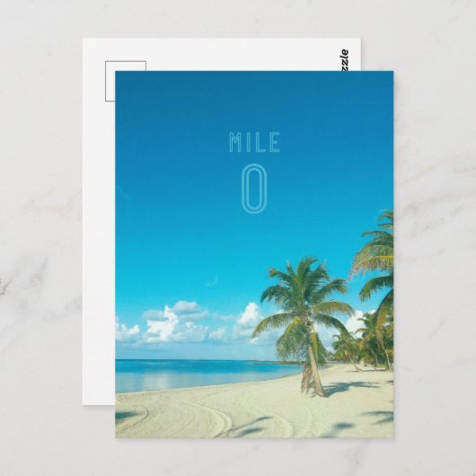 MILE ZERO briefkaart (Voorkant / Achterkant)