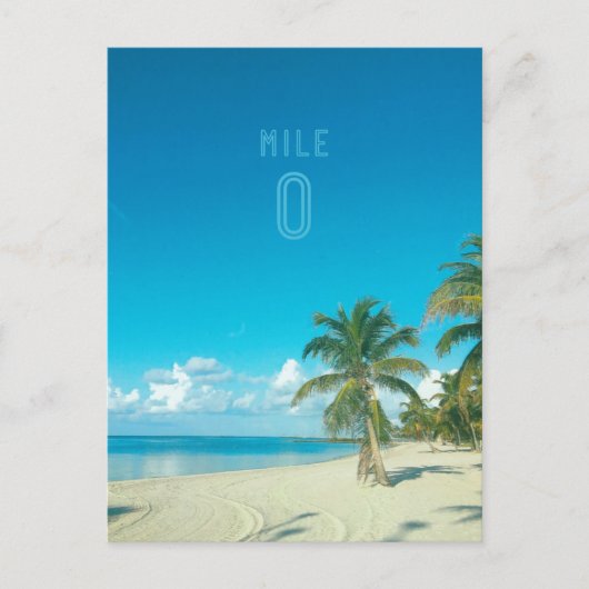 MILE ZERO briefkaart (Voorkant)