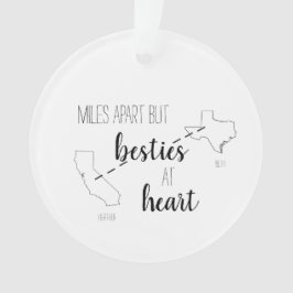 Miles Apart, maar Besties op de allerbeste vriend  Ornament
