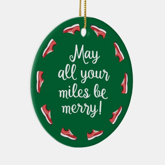 Miles Be Merry Keramisch Ornament (Rechts)