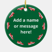 Miles Be Merry Keramisch Ornament (Achterkant)