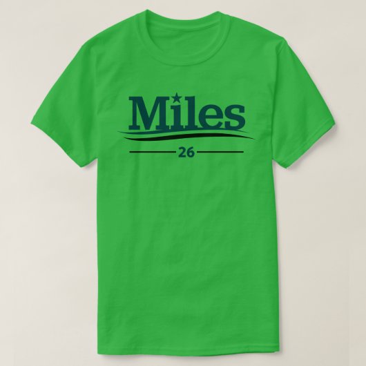 Miles Campagne Zilver T-shirt (Design voorkant)