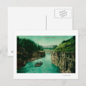 Miles Canyon, Alaska Uitzicht met Mannen neer Briefkaart (Voorkant / Achterkant)