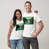 Miles Canyon, Alaska Uitzicht met Mannen neer T-shirt (Unisex)