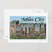Miles City, Montana Briefkaart (Voorkant / Achterkant)