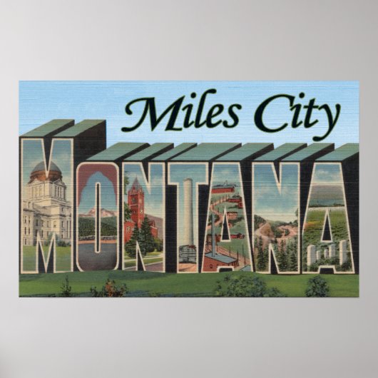 Miles City, Montana Poster (Voorkant)