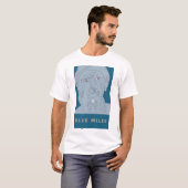 MILES DAVIS "BLUE MILES" MANNEN T-SHIRT (Voorkant volledig)