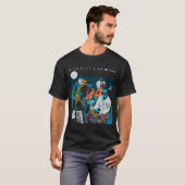 Miles Davis Kind of Blue geïllustreerd door Maximi T-shirt (Voorkant volledig)