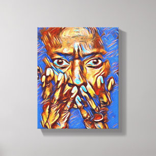 Miles Davis "Soort Blauw" Verrekte Canvas afdrukke Afdruk