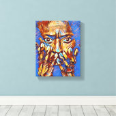 Miles Davis "Soort Blauw" Verrekte Canvas afdrukke Afdruk (Insitu (Houten vloer))