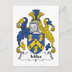 Miles Family Crest Briefkaart