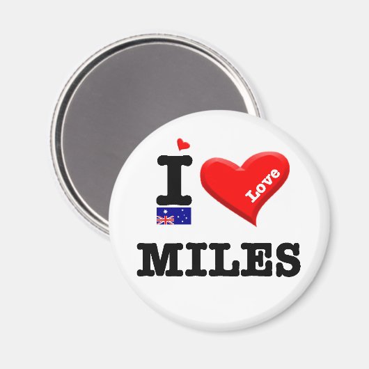 MILES - Ik hou van Magneet (Voorkant / Achterkant)