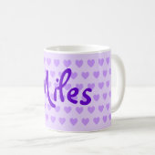 Miles in Paars Koffiemok (Voorkant rechts)