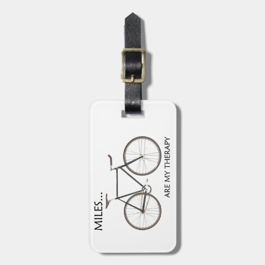 MIles is mijn therapie Bagagelabel (Voorkant verticaal)