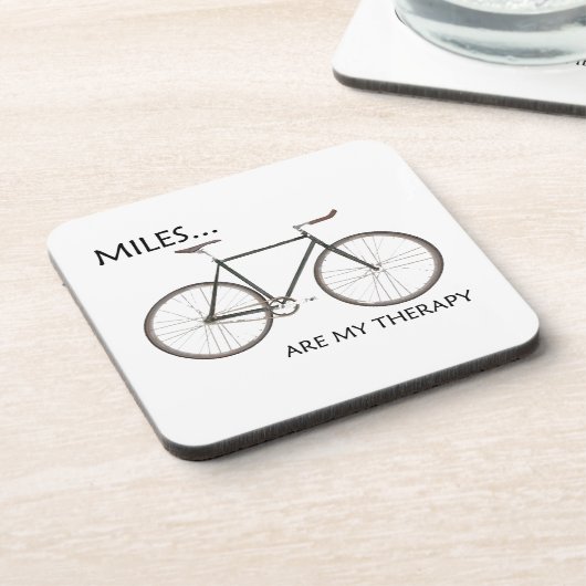 MIles is mijn therapie Bier Onderzetter (Linkerzijde)