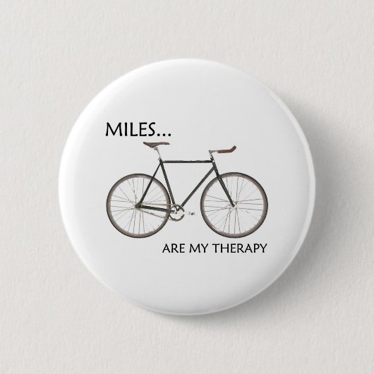 MIles is mijn therapie Ronde Button 5,7 Cm (Voorkant)