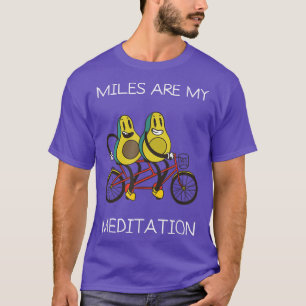 Miles Meditation Mountain Avocado Biking Cycling B T-shirt