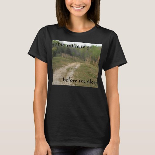 Miles om shirten te gaan t-shirt (Voorkant)